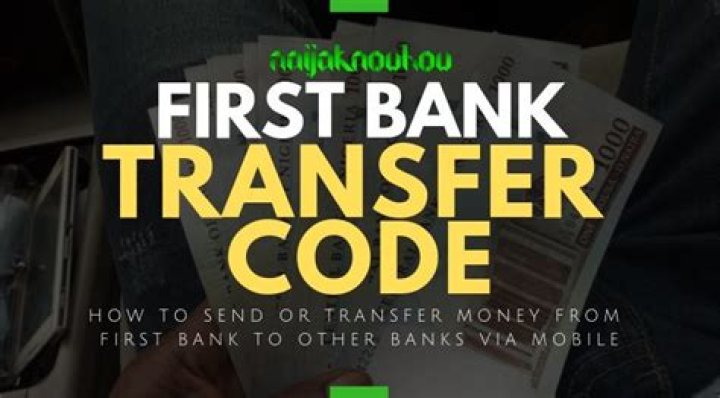 Unveiling First Bank Transfer Code: A Comprehensive Guide